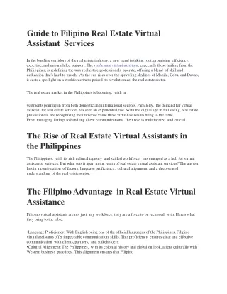 real estate virtual assistant