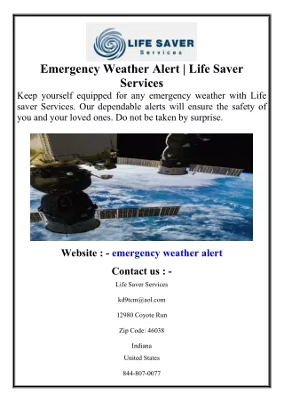 emergency weather alert