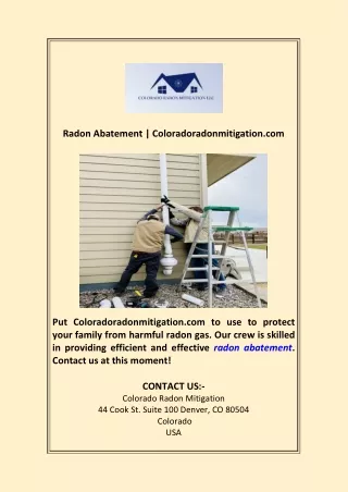 radon abatement coloradoradonmitigation com