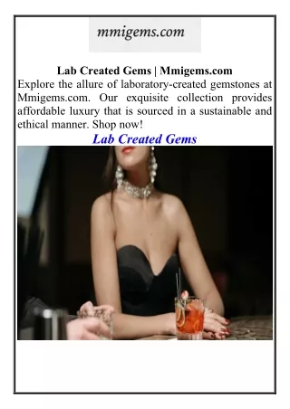 lab created gems mmigems com explore the allure