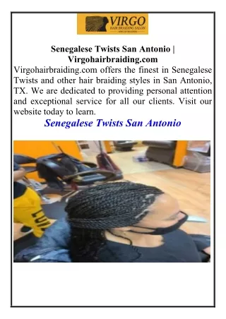 Senegalese Twists San Antonio | Virgohairbraiding.com