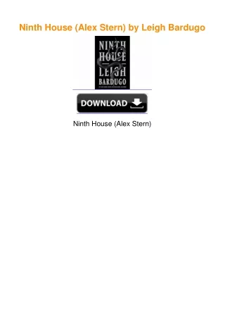 Ninth House (Alex Stern) by Leigh Bardugo