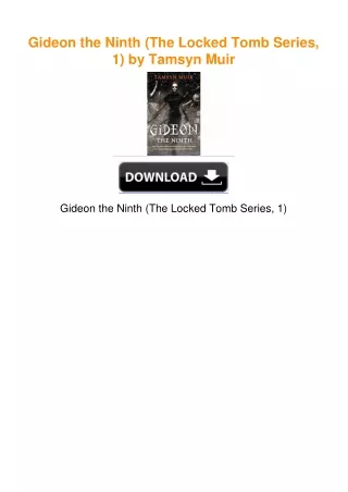 Gideon the Ninth (The Locked Tomb Series, 1) by Tamsyn Muir