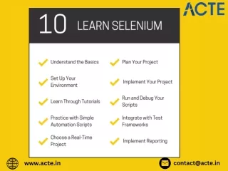 Mastering Selenium: A Step-by-Step Guide to Learning with a Real-Time Project