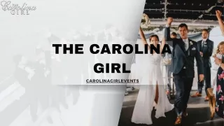 Charleston Harbor Rehearsal Dinners - The Carolina Girl