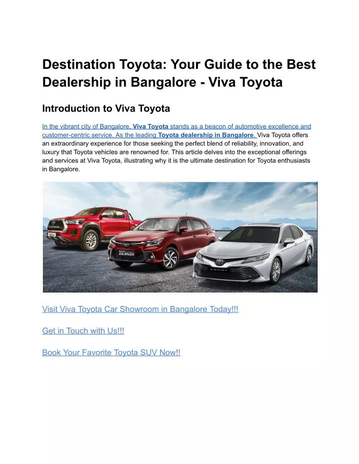 destination toyota your guide to the best