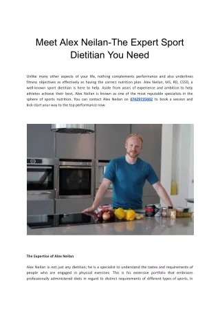 Meet Alex Neilan-The Expert Sport Dietitian You Need