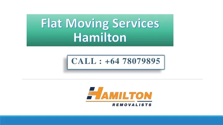 flat moving services hamilton