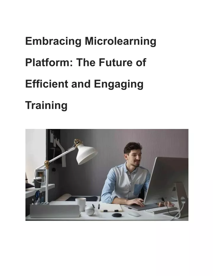 embracing microlearning