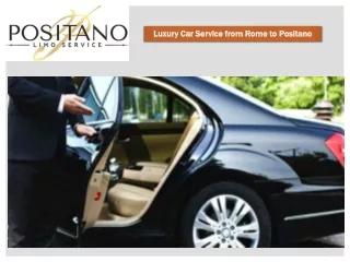 Luxury Car Service from Rome to Positano