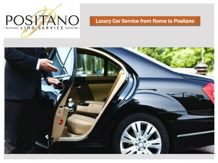 luxury car service from rome to positano