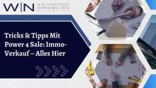 TRICKS & TIPPS MIT POWER 4 SALE IMMO-VERKAUF – ALLES HIER