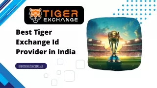 Discover the Best Tiger Exchange ID Provider in India