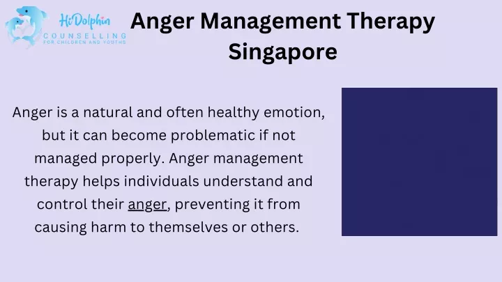 anger management therapy singapore