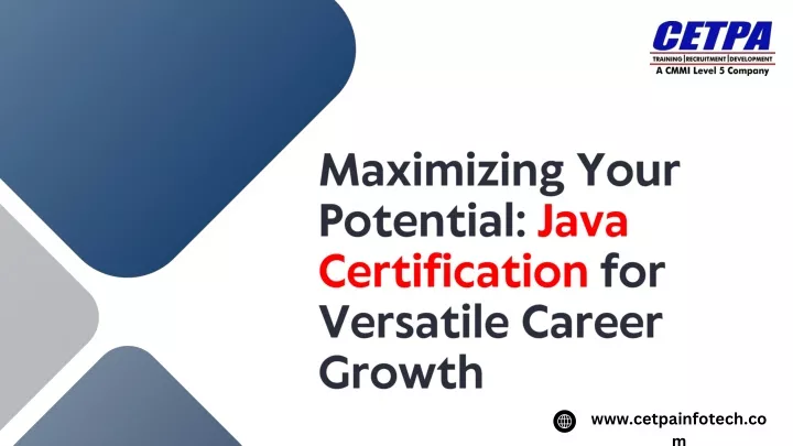 maximizing your potential java certification