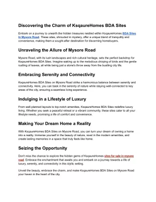 discovering the charm of ksqaurehomes bda sites