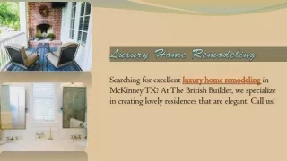 Luxury Home Remodeling