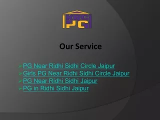 PG Near Ridhi Sidhi Circle Jaipur Convenient Locations, Great Amenities