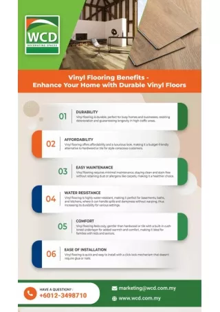 Vinyl Flooring Benefits - Enhance Your Home with Durable Vinyl Floors