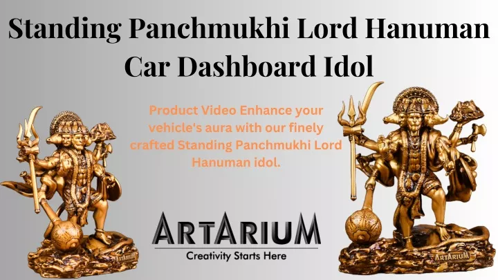 standing panchmukhi lord hanuman car dashboard