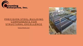 Precision Steel Building Components for Structural Excellence