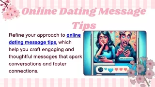 Online Dating Message Tips