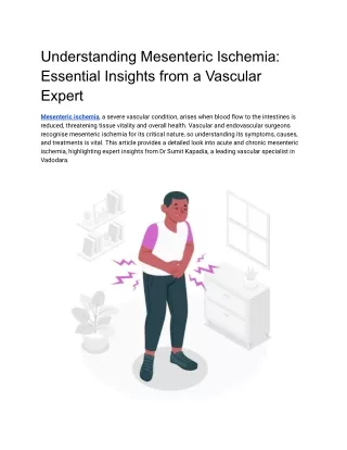 Understanding Mesenteric Ischemia_ Essential Insights from a Vascular Expert