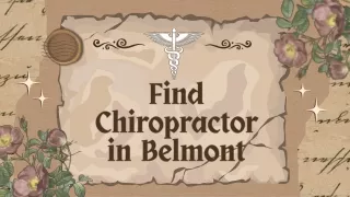 Find Chiropractor in Belmont