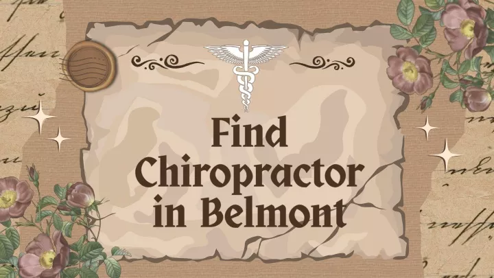 find chiropractor in belmont