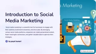 introduction to social media marketing