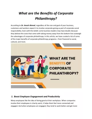 Boosting Employee Engagement through Corporate Philanthropy