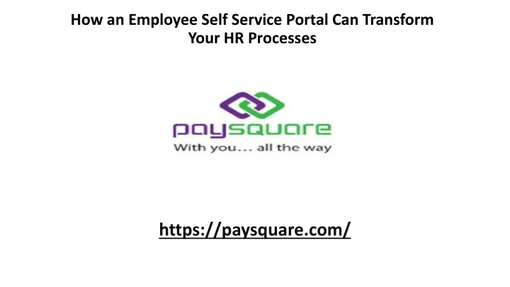 how an employee self service portal can transform your hr processes