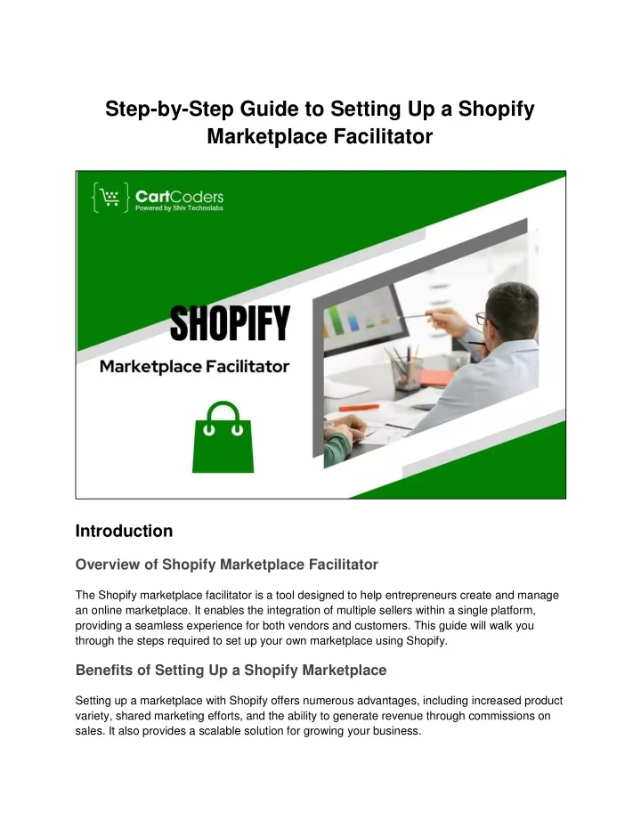 step by step guide to setting up a shopify