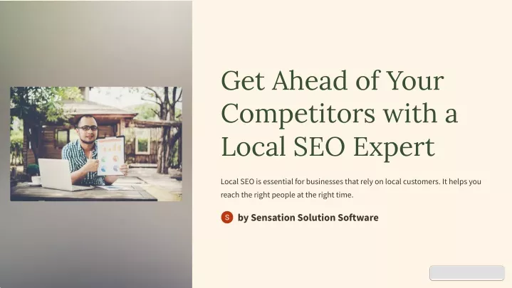 get ahead of your competitors with a local