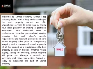 Best Property Dealers in Mohali