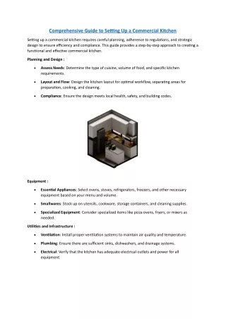 COMMERCIAL KITCHEN SOLUTIONS IN DUBAI