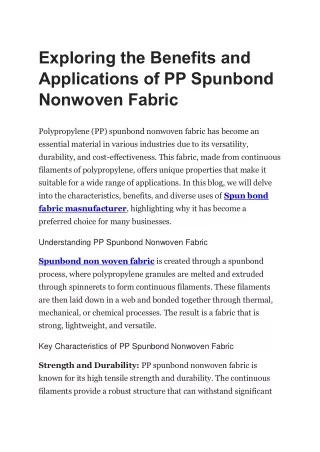 exploring the benefits and applications