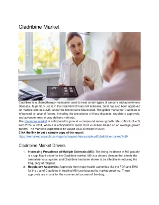Cladribine Market Global Trends, Regional Analysis by Key Players by 2033. pdf