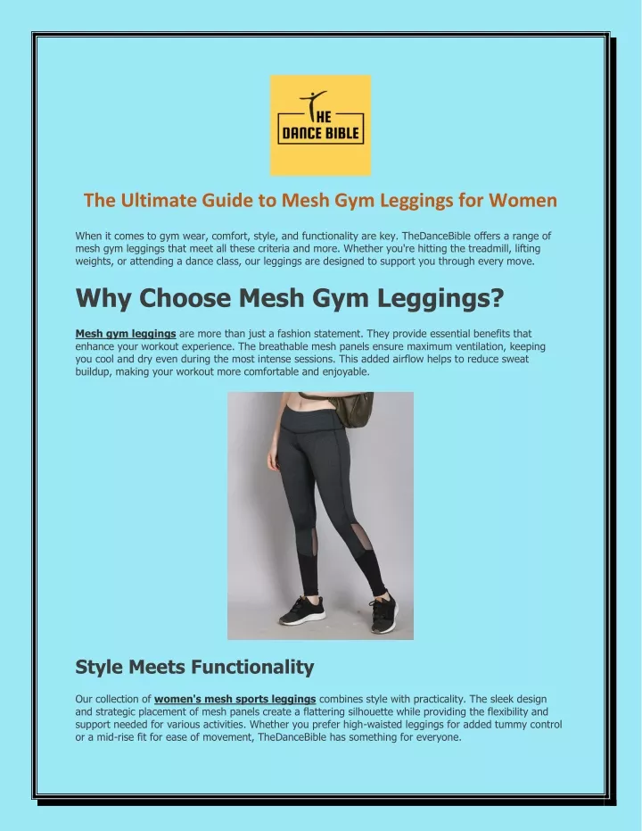 the ultimate guide to mesh gym leggings for women