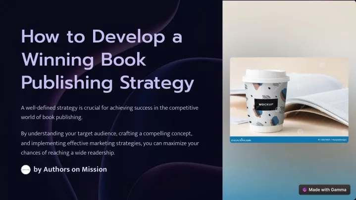 how to develop a winning book publishing strategy