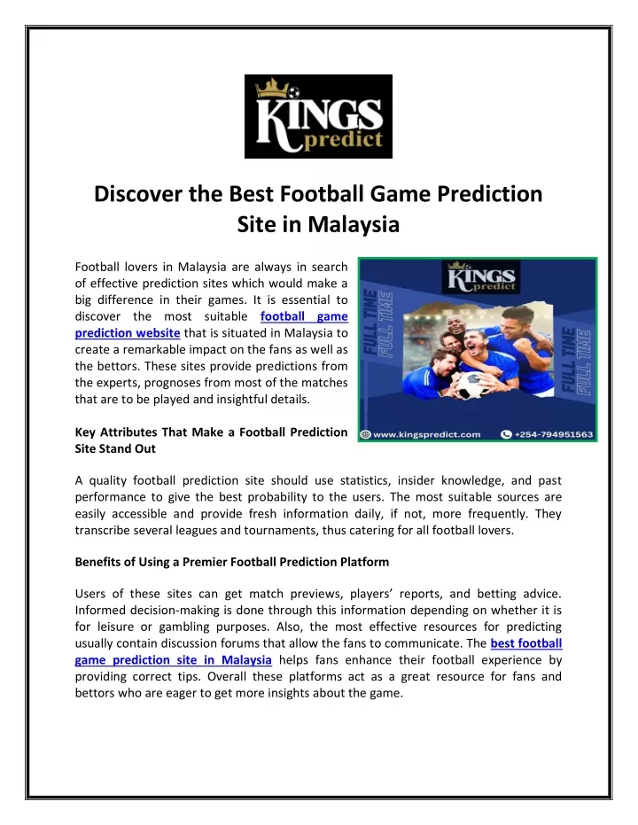 discover the best football game prediction site