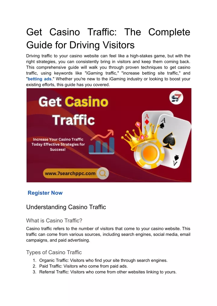 get casino traffic the complete guide for driving