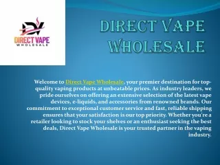 Direct Vape Wholesale