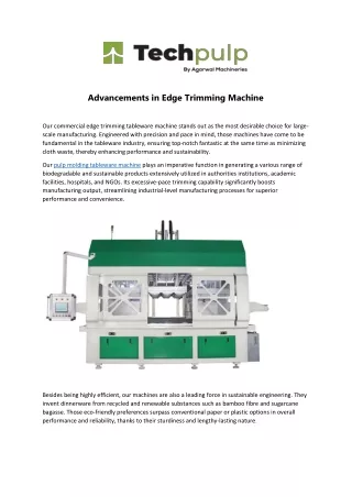 advancements in edge trimming machine