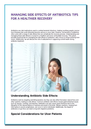 antibiotics are vital medications used to combat