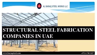 STRUCTURAL STEEL  FABRICATION COMPANIES IN UAE