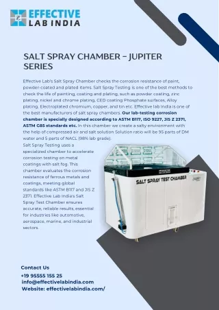 Salt Spray Chamber Guide in 2024