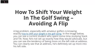 How To Stop Coming Over The Top In The Golf Swing – Pro Tip