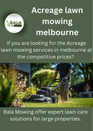 acreage lawn mowing melbourne