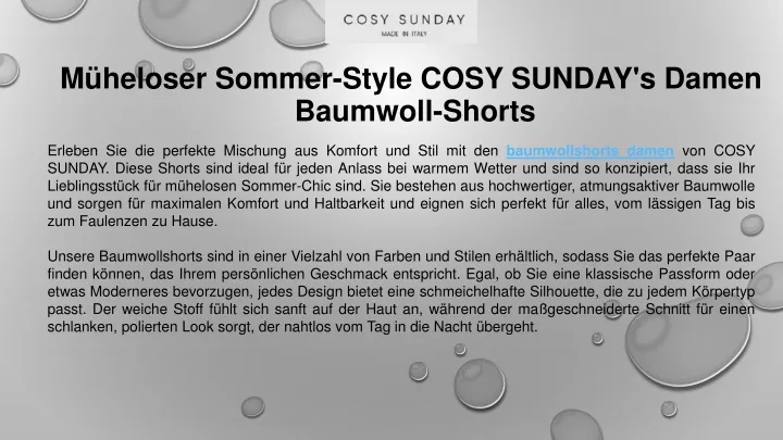 m heloser sommer style cosy sunday s damen